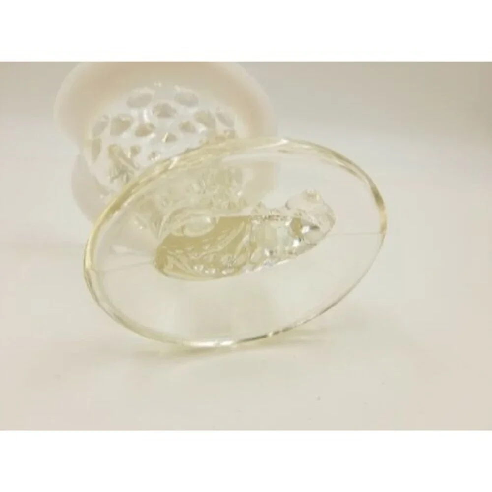 Fenton Cornucopia Hobnail Style White Opalescent Glass Small Horn Vase Art Glass